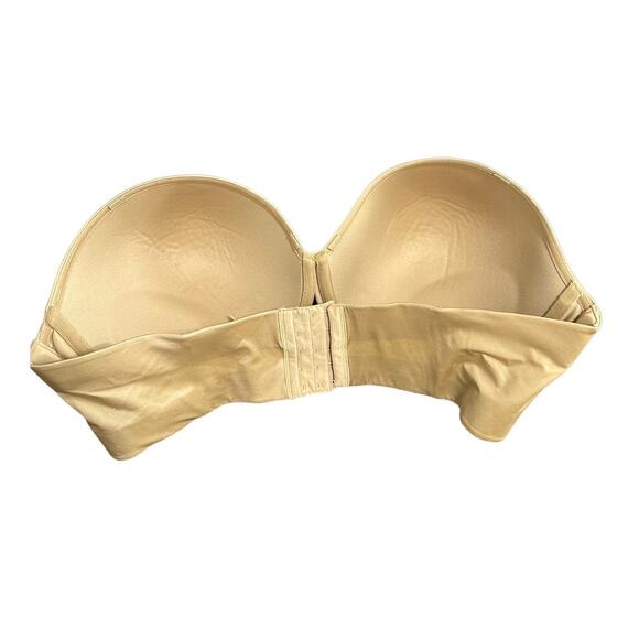 Cacique Strapless Bra Women Size 44F Nude Underwire Lift Garmet - Picture 3 of 7